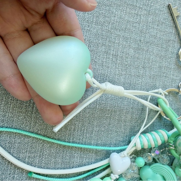 Mint Green Croc Mini Bag Charm Set | Mix & Match Keychain - Picture 11 of 12